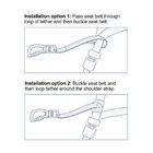 10 Inch Adjustable Dog Safety Belt Leash Direct To Seatbelt Tether Red Color